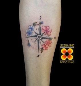 Ligera Ink tattoo milano tatuaggio bussola tattoo bussola tatuatori a milano tattoo a milano