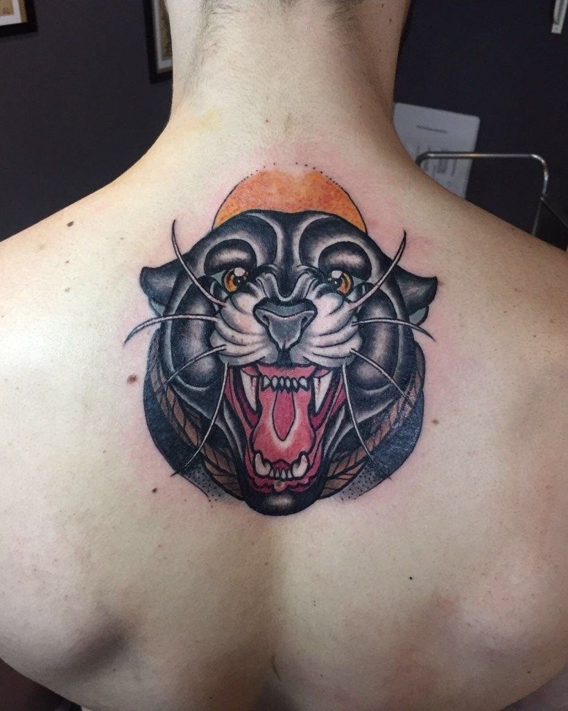 Ligera Ink panther tattoo stefano bonura New traditional tattoo tatuaggio pantera tatuaggi belli