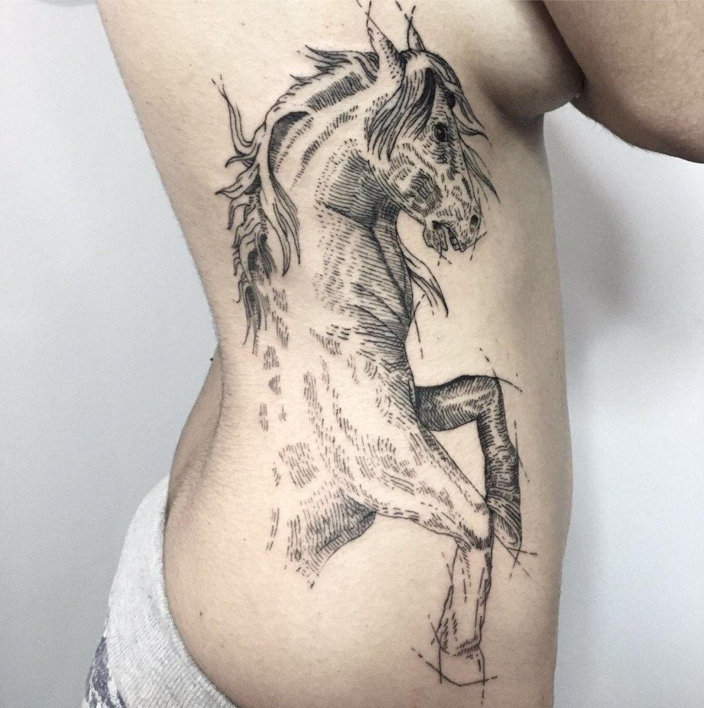 Ligera ink tattoo milano tatuaggi milano tatuatori milano migliori tatuaggio cavallo tattoo cavallo