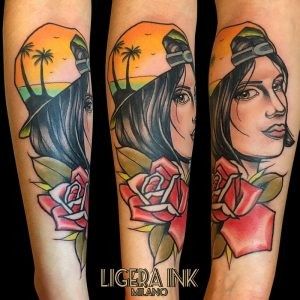 ligera ink tatuaggio new traditional tatuaggio donna tatuaggi milano tattoo milano stefano bonura tatuaggi belli