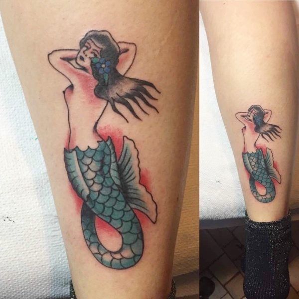 Ligera Ink Sirena Tatuaggio Sirena Tattoo Old school tattoo tattoo old school tatuaggio traditional