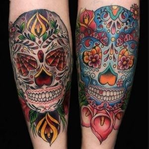Ligera Ink Teschio Messicano Significato Sugar skull giorno dei morti milano tatuaggi