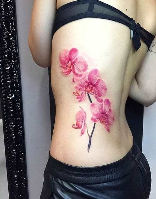 Tatuaggio orchidea tattoo orchidea tatuaggi fiori tatuaggi floreali