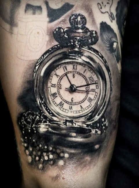 Tatuaggio orologio realistico tattoo orologio realistico TATTOO MILANO