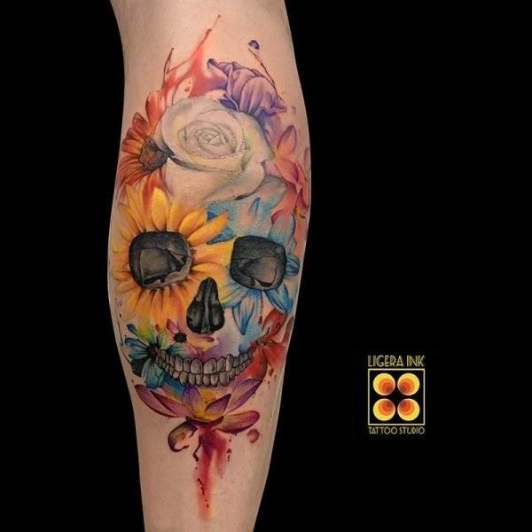 Ligera-ink-tattoo-milano-tatuaggi-milano-migliori-tatuatori-milano-tatuaggio-blackwork-milano-tatuaggio-teschio-watercolor-milano
