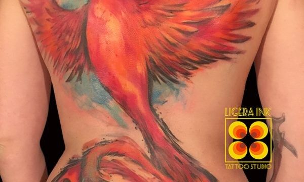 Ligera-ink-tattoo-milano-tatuaggi-milano-migliori-tatuatori-milano-tatuaggio-fenice-watercolor-tattoo-fenice-acquerello