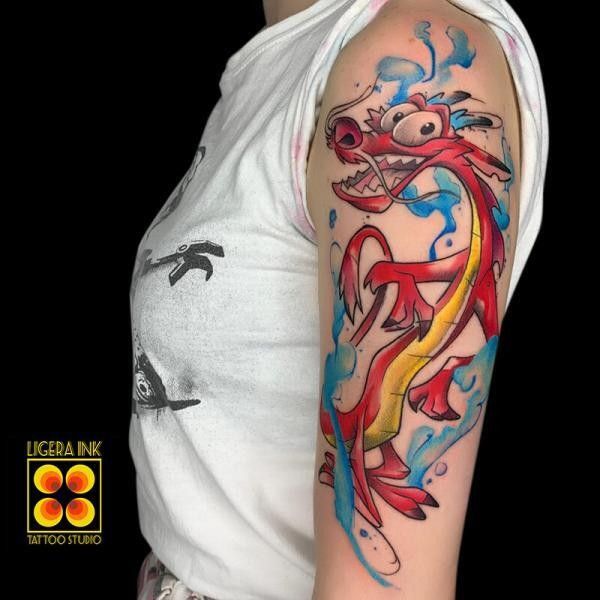 Ligera-ink-tattoo-milano-tatuaggi-milano-tatuatori-milano-tatuaggi-watercolor-milano-tattoo-watercolor-milano-cartoon-mushu