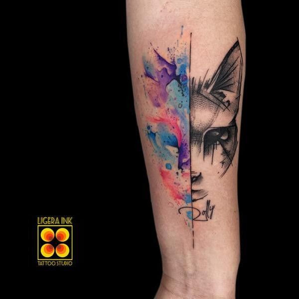 Ligera-ink-tattoo-milano-tatuaggi-milano-tatuatori-milano-tatuaggi-watercolor-milano-tattoo-watercolor-milano-gatto