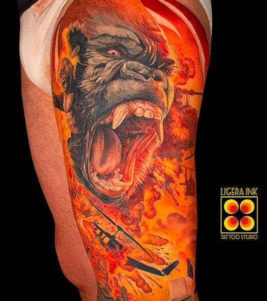 Ligera-ink-tatuaggi-milano-migliori-tatuatori-milano-tattoo-realistici-milano-tatuaggi-realistici-milano-tattoo-ritratto-milano-tatuaggio-ritratto-milano-King-Kong-Gorilla