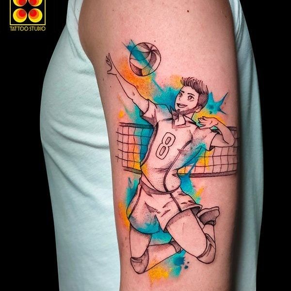 Ligera-Ink-Tattoo-Milano-Tatuaggi-milano-tatuatori-milano-tatuaggio-watercolor-milano-tattoo-watercolor-tatuatrice-watercolor-milano-tatuaggio-pallavolo-watercolor